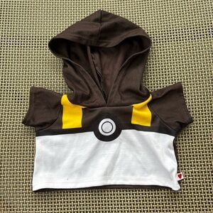 Build a bear pokemon hoodie shirt. No ear holes. BAB